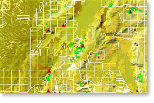 Lithology, Existing Mines, Permits
