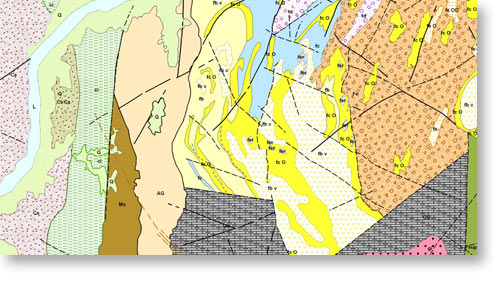Digitising of paper map