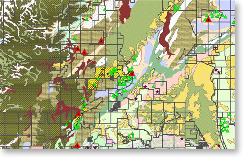 Lithology, Mineral Occurences and Permits 